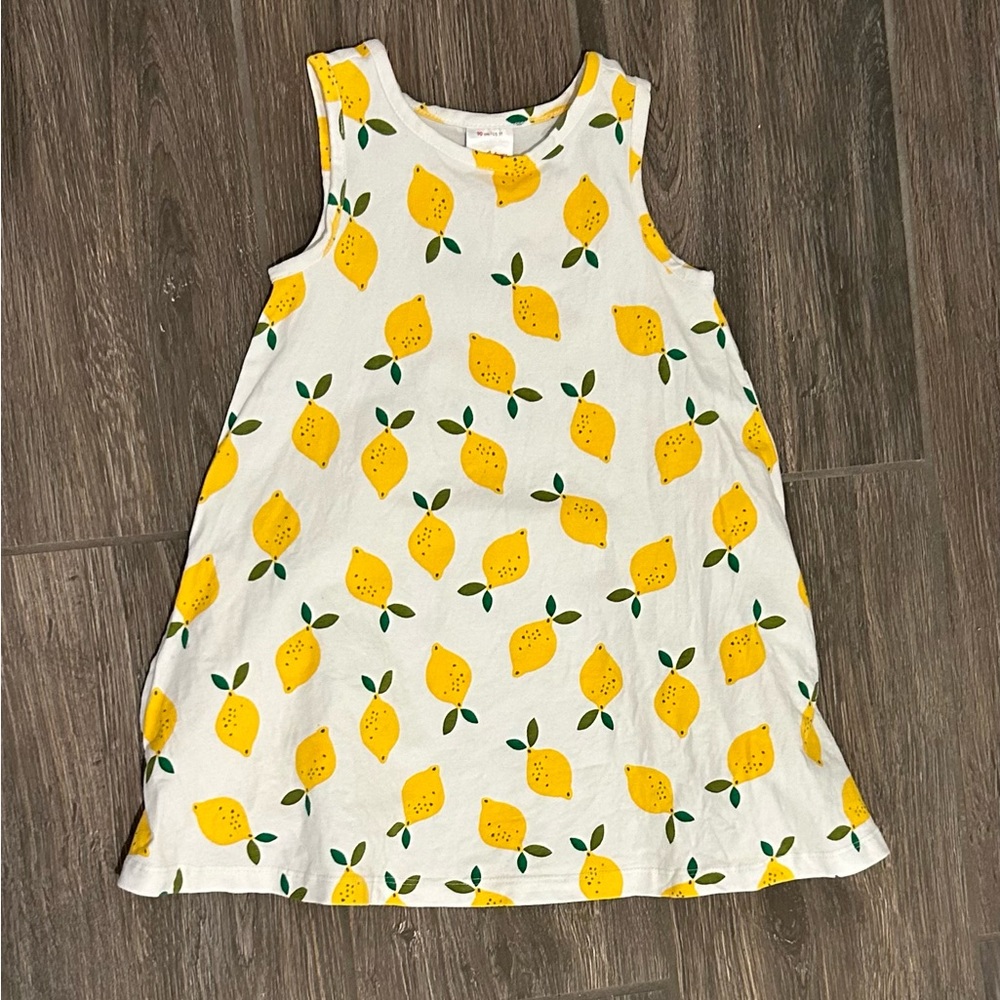 Hanna Andersson lemon swing dress 3T